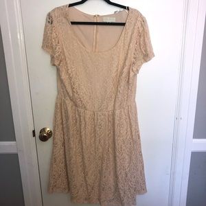 Forever 21 Blush Lace Dress